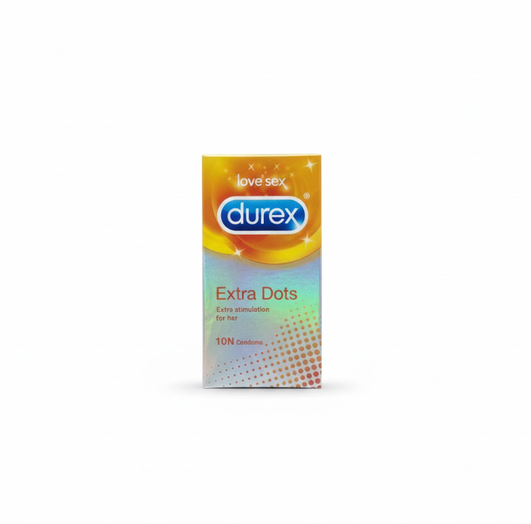 Durex Extra Dots Condoms - 10 Count